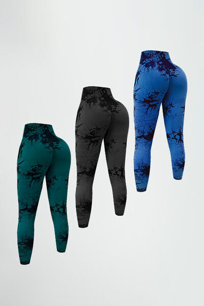 Leggings activos estampados de cintura alta