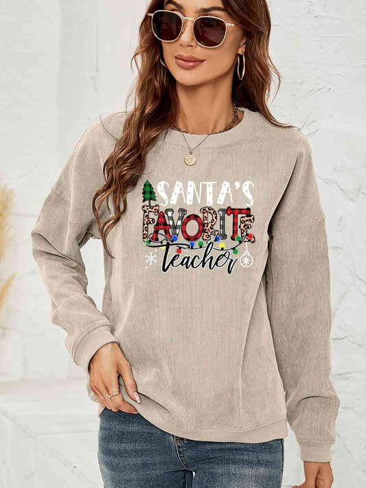 Sudadera gráfica MAESTRO FAVORITO DE SANTA