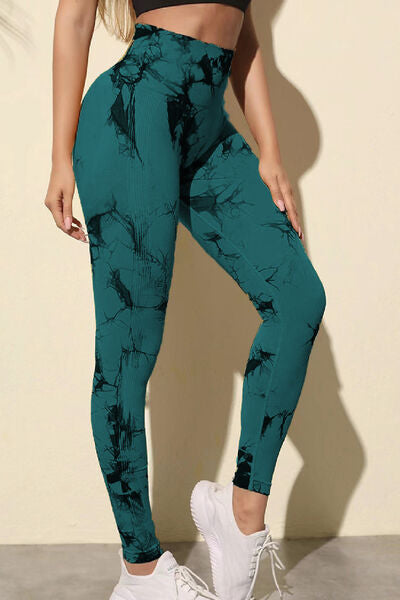 Leggings activos estampados de cintura alta