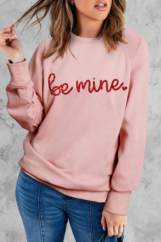 BE MINE Sudadera con mangas raglán