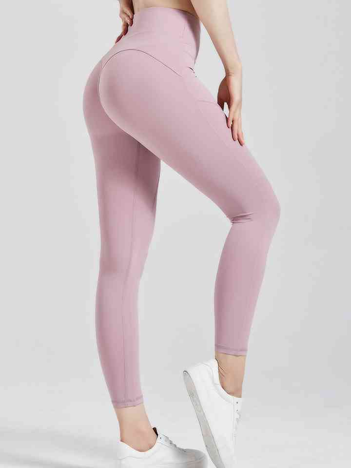 Leggings activos con cintura ancha