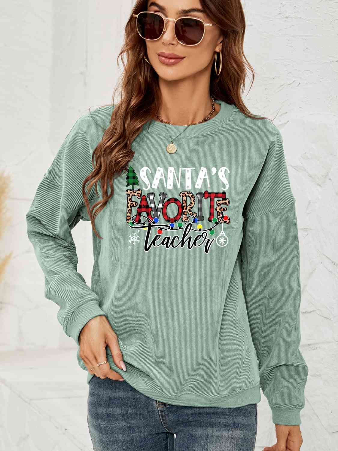 Sudadera gráfica MAESTRO FAVORITO DE SANTA