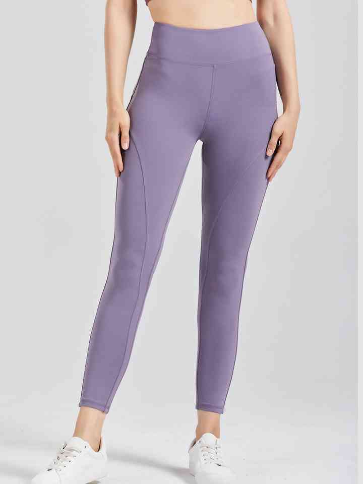 Leggings activos con cintura ancha