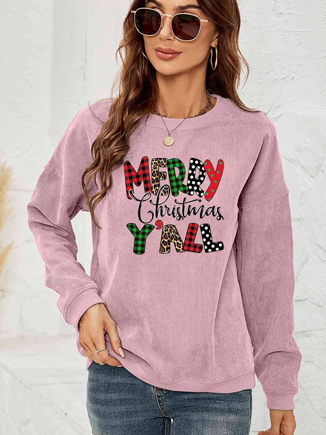 FELIZ NAVIDAD Y'ALL Sudadera gráfica