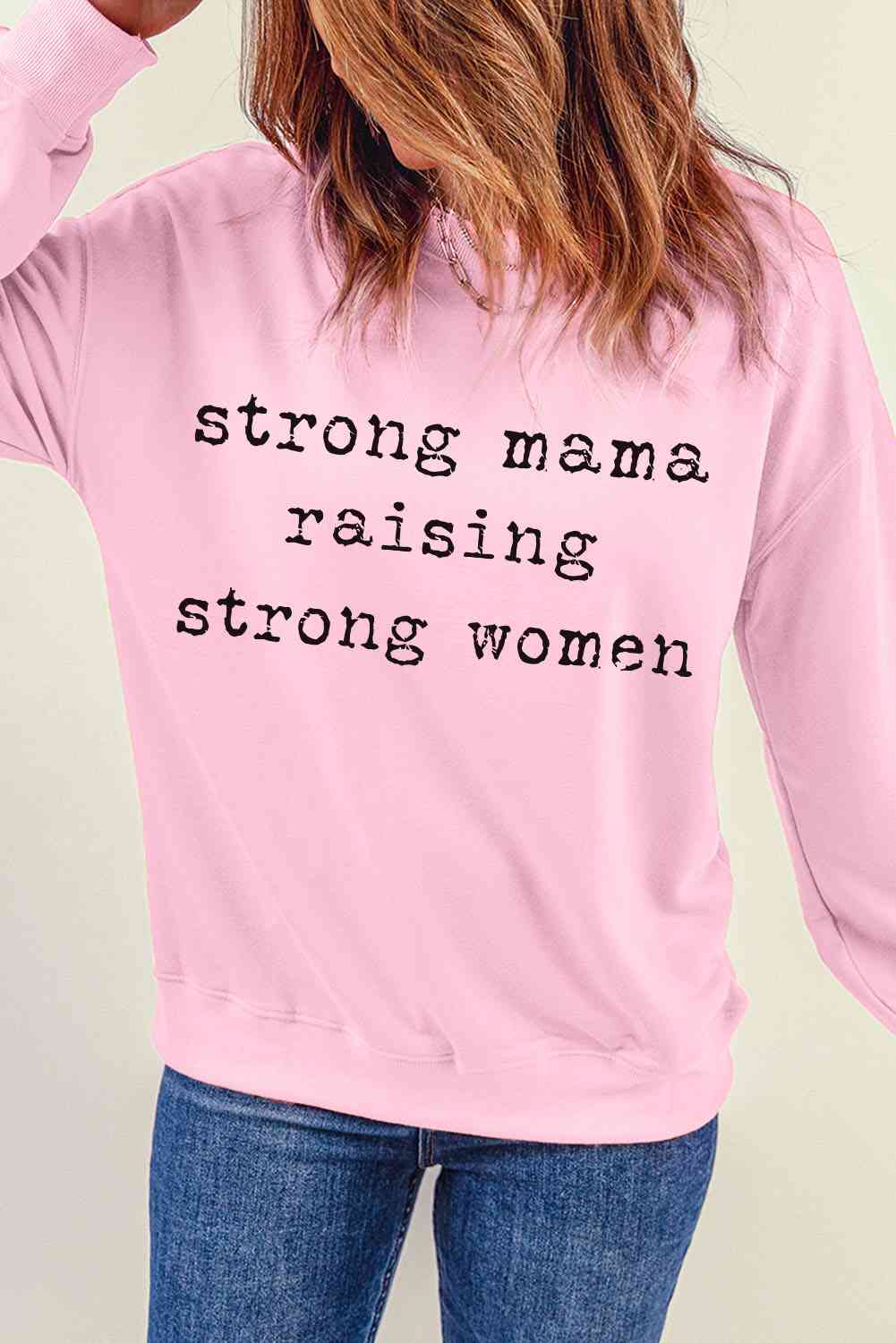 Sudadera gráfica STRONG MAMA RAISING STRONG WOMEN