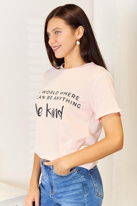 Camiseta con puños y gráfico de eslogan de Simply Love