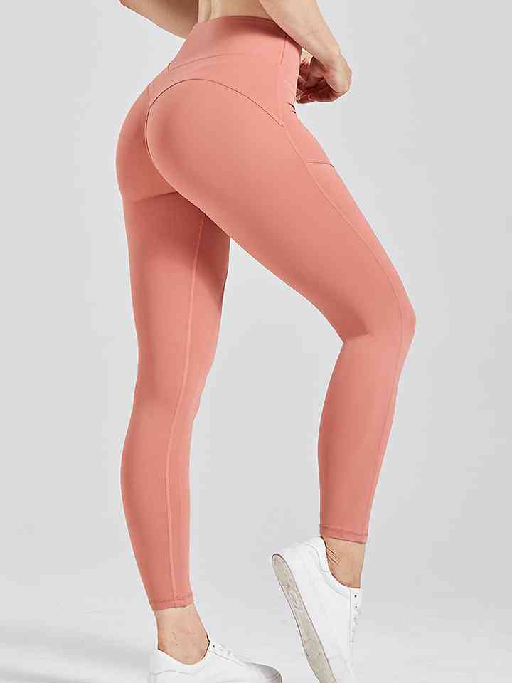 Leggings activos con cintura ancha