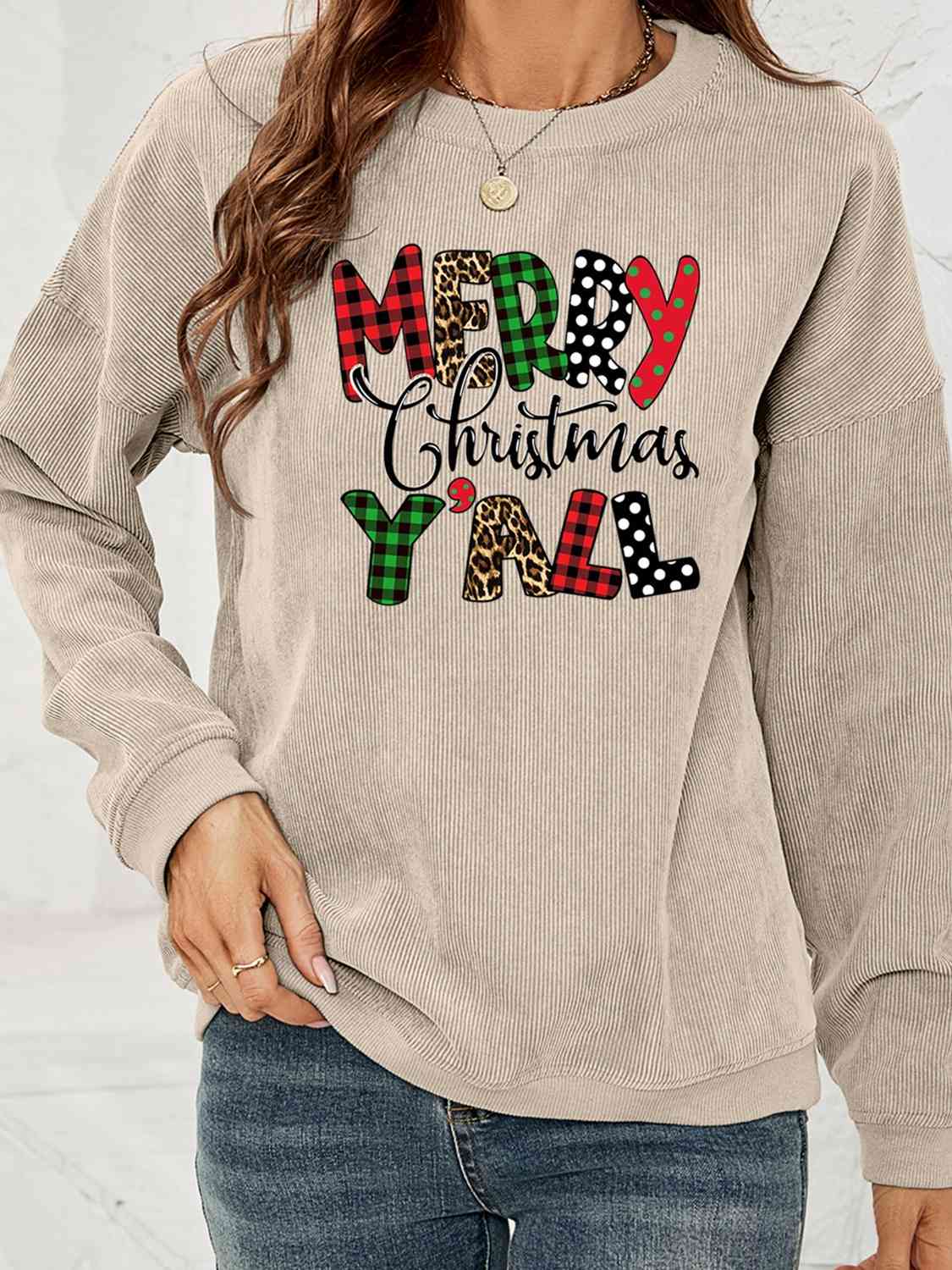 FELIZ NAVIDAD Y'ALL Sudadera gráfica