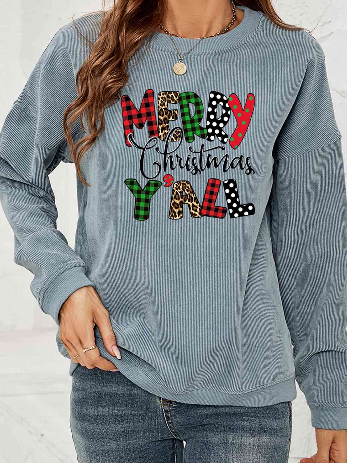 FELIZ NAVIDAD Y'ALL Sudadera gráfica