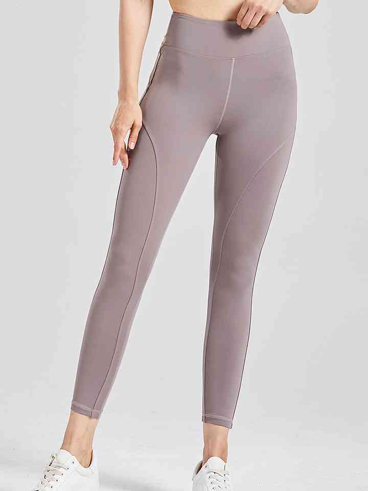 Leggings activos con cintura ancha