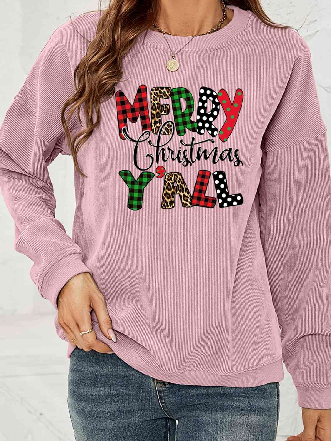 FELIZ NAVIDAD Y'ALL Sudadera gráfica