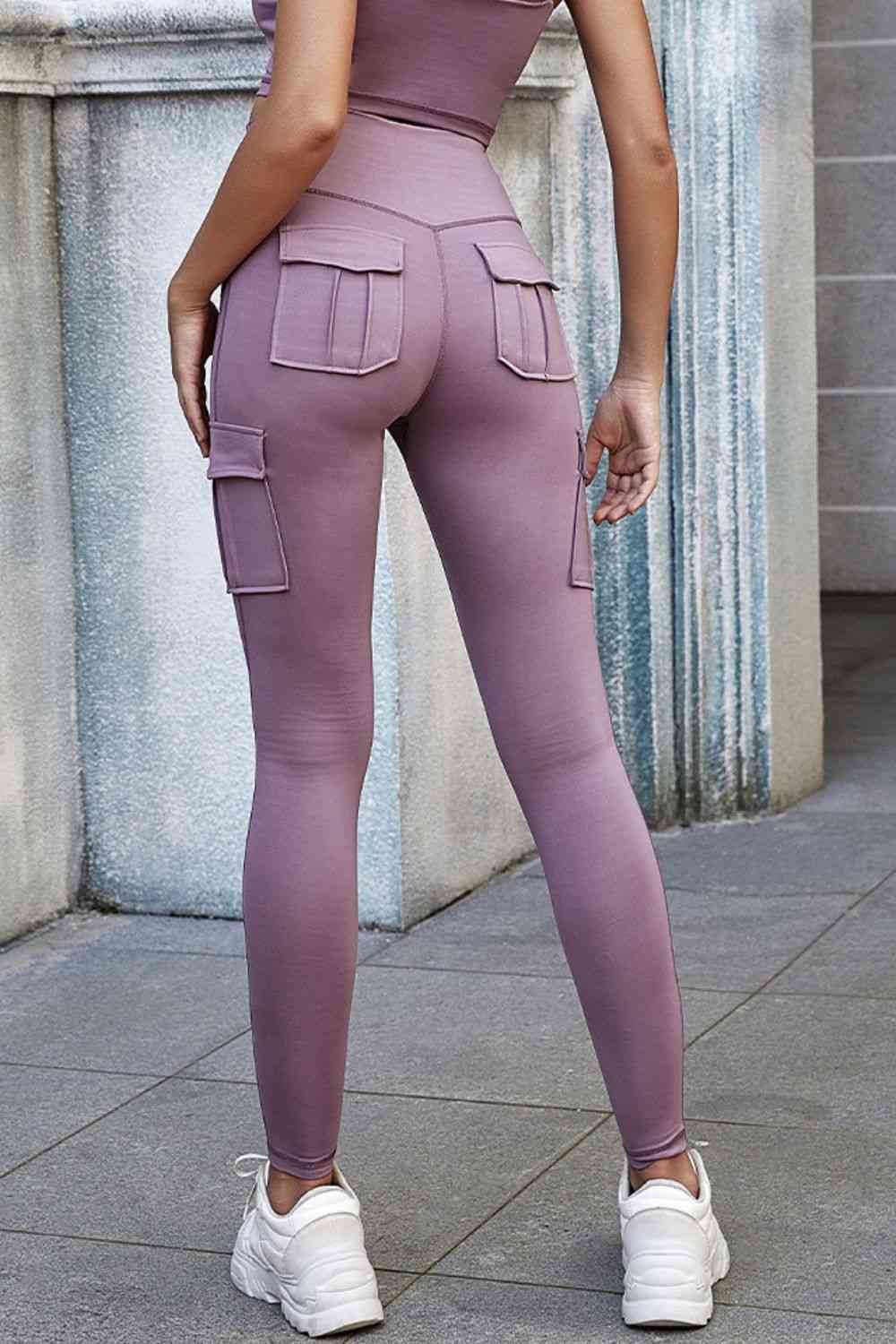 Leggings de cintura alta con bolsillos