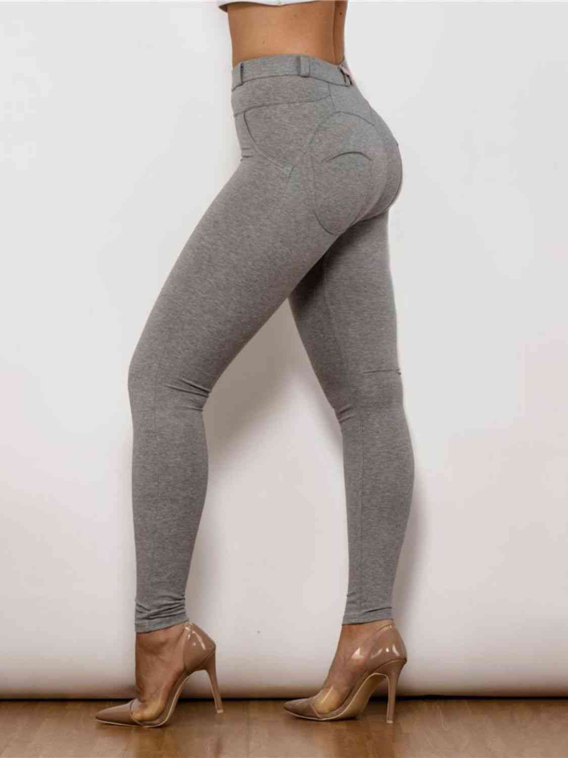 Leggings de cintura alta con detalle de contraste de tamaño completo