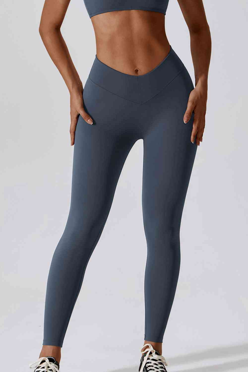 Leggings deportivos ajustados con cinturilla ancha