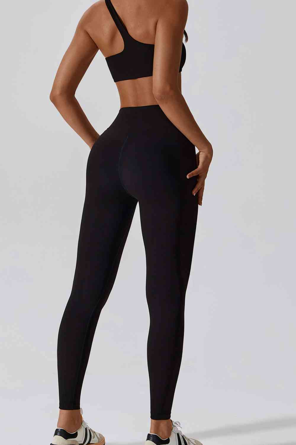 Leggings deportivos ajustados con cinturilla ancha