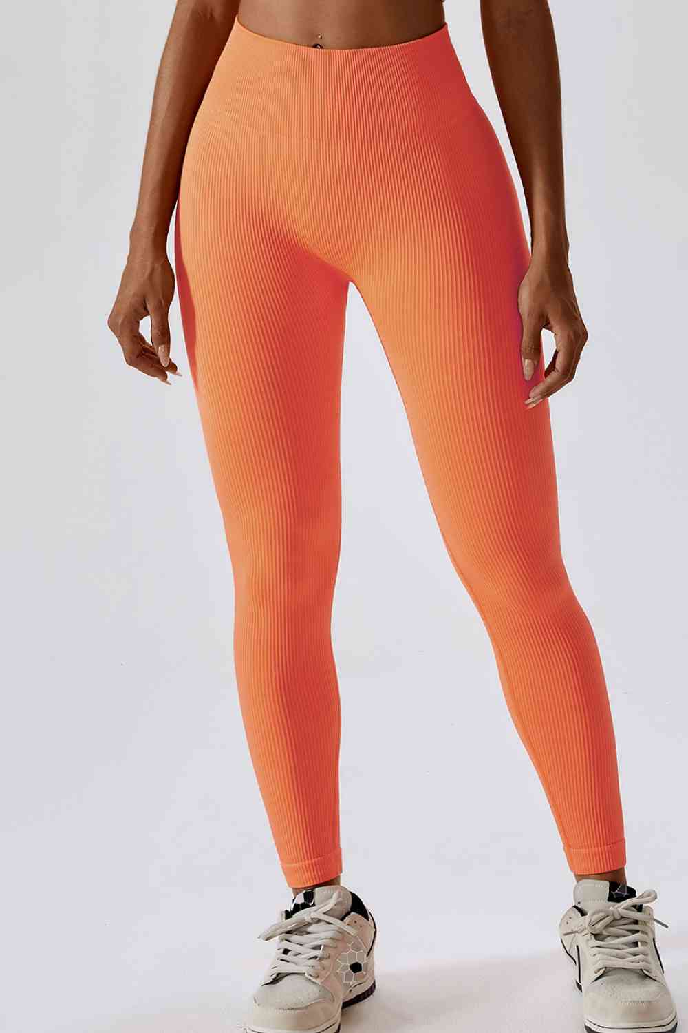 Leggings deportivos largos con cintura ancha y corte entallado