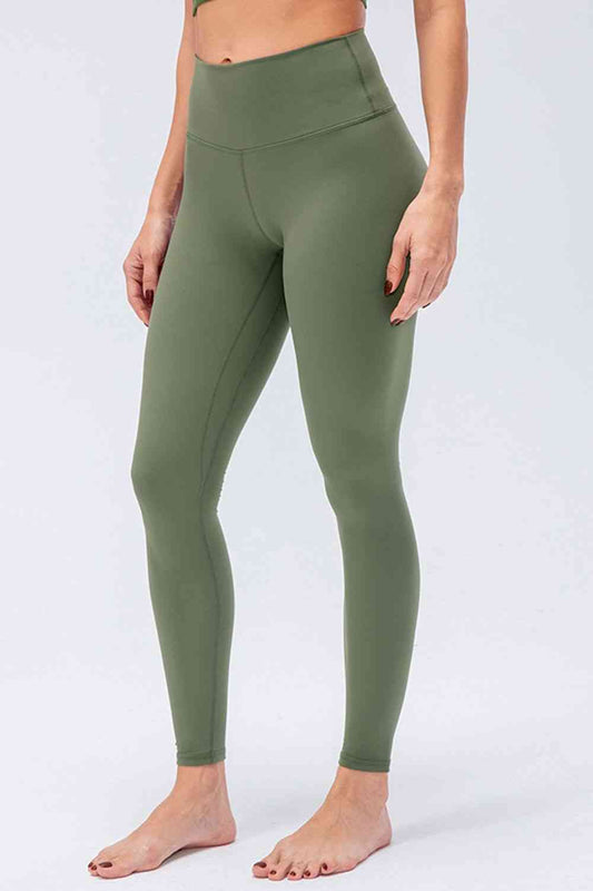 Leggings activos de corte slim con cinturilla ancha