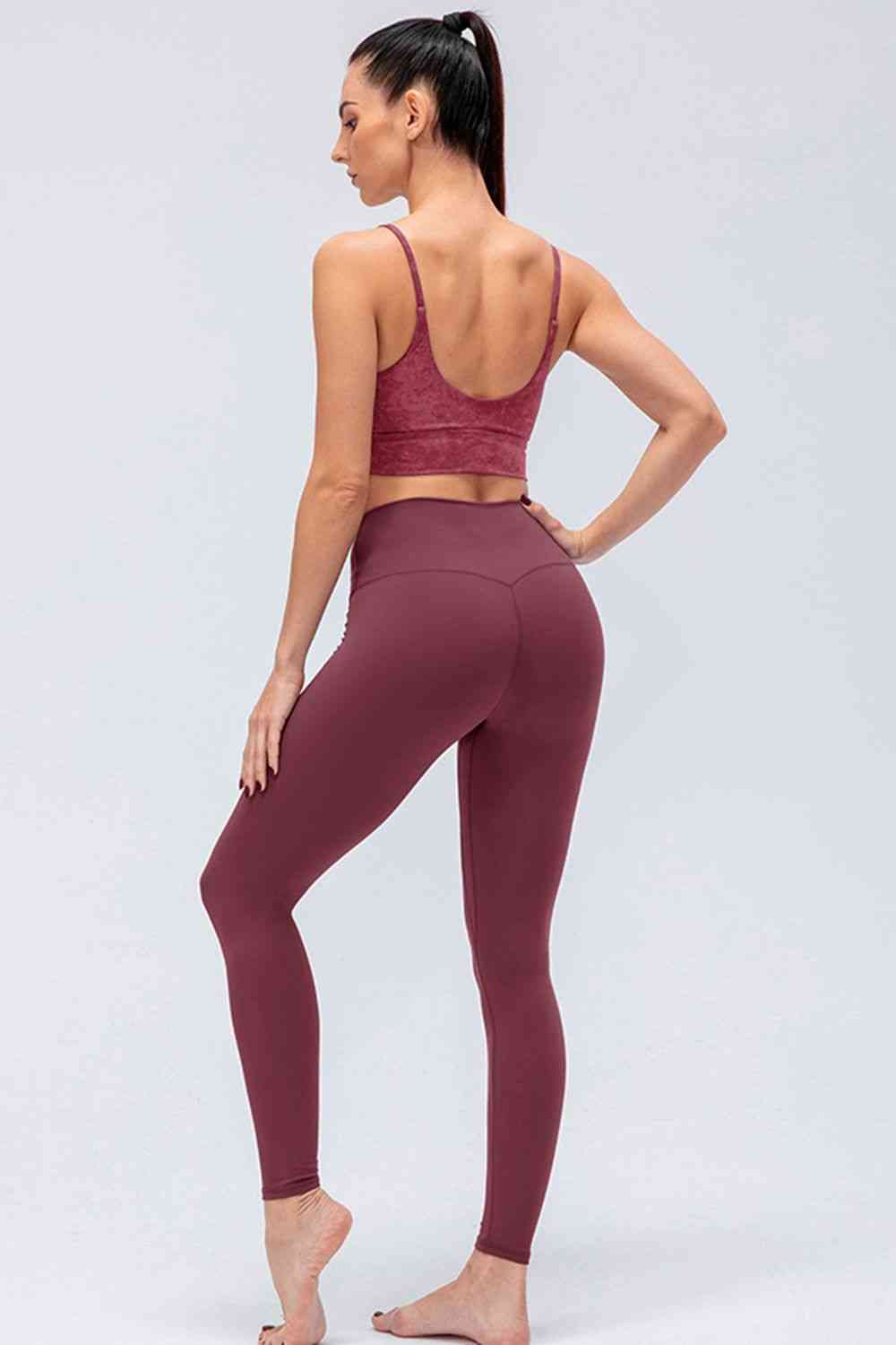 Leggings activos de corte slim con cinturilla ancha